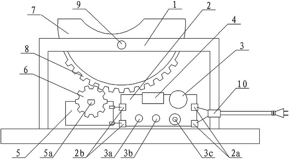 Induction type baby rocking cradle