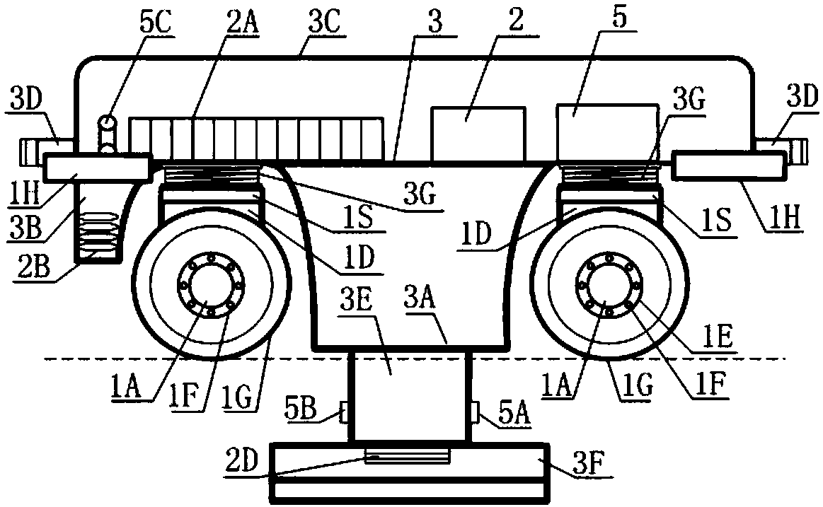 Permanent-magnet-shaft-type direct-drive air-ground shared stereoscopic rail rapid transit system