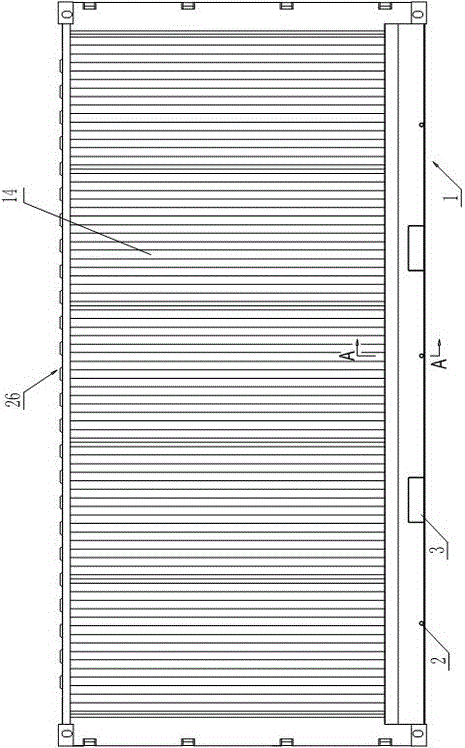 Container bottom frame and container loaded with liquid container