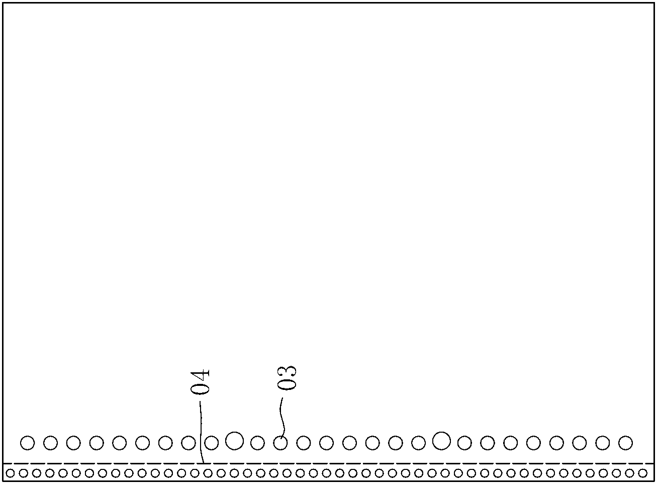 Die for punching holes and forming tear line on paper product