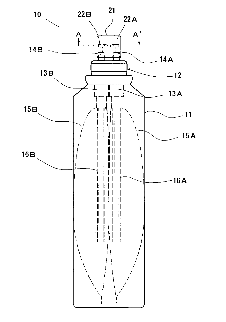 Two-liquid mixing-type aerosol product