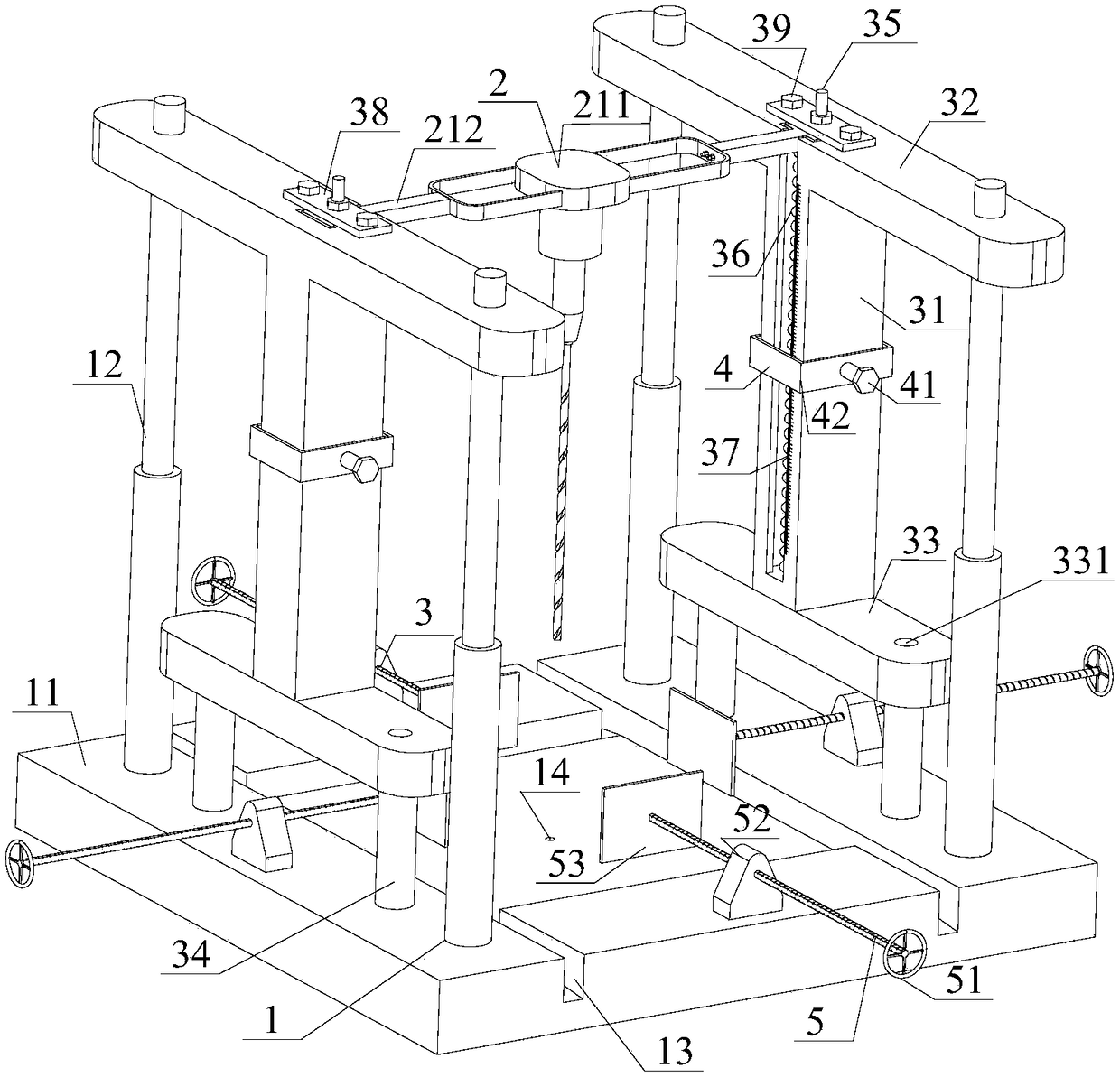 Depth-controllable rock sample drilling device and utilization method