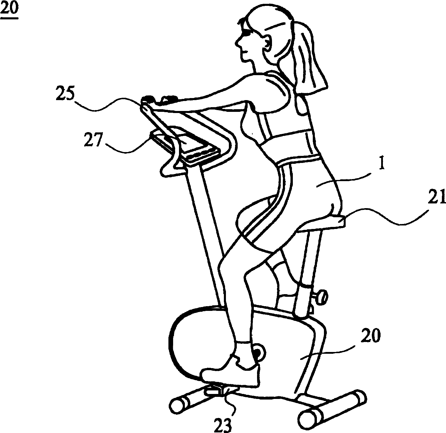 Combined bicycle and treadle mill