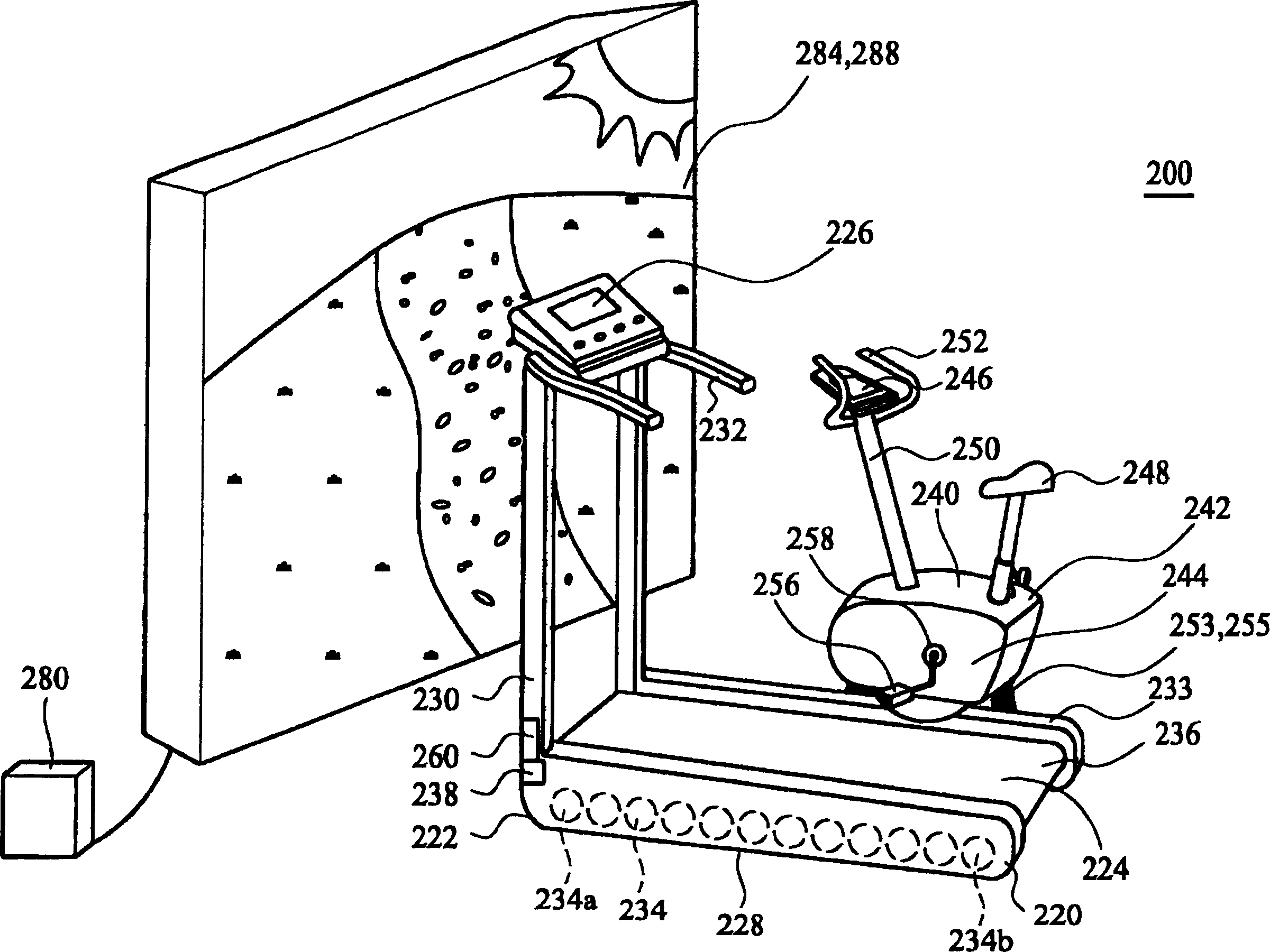 Combined bicycle and treadle mill