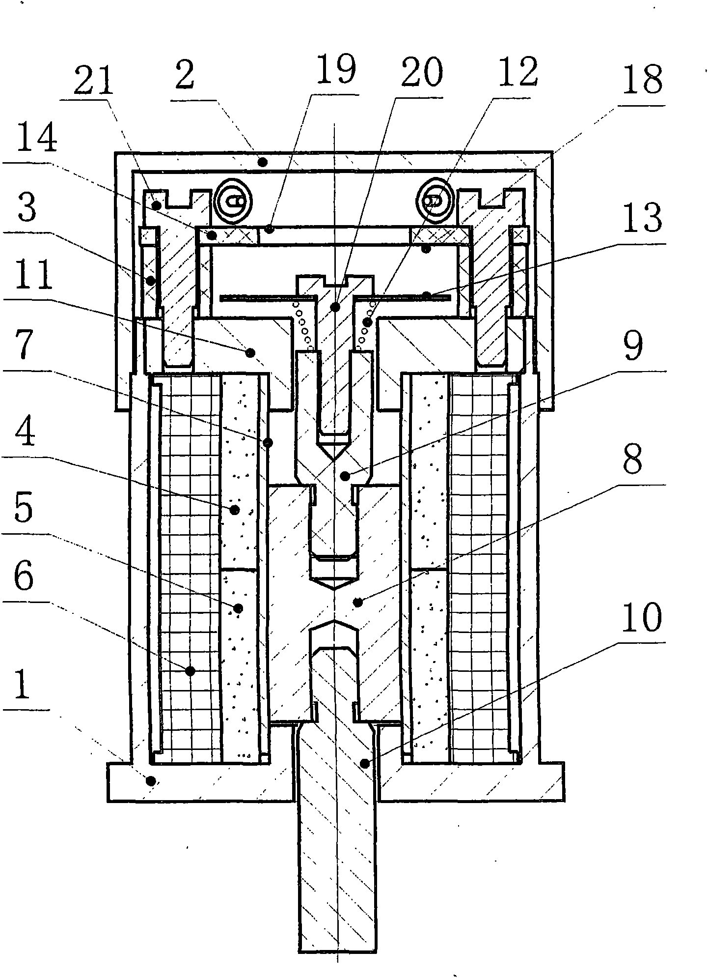 Magnetic latching electromagnet with state detection function