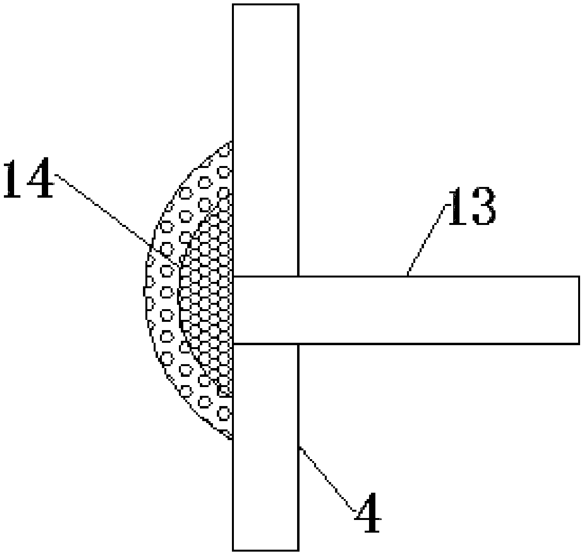 Safe and efficient environmental protection treatment device for sewage