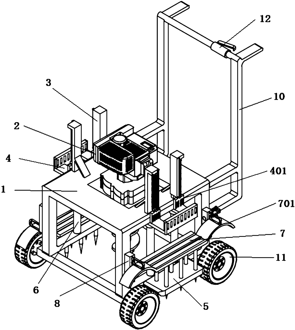 Pit digging equipment for agriculture