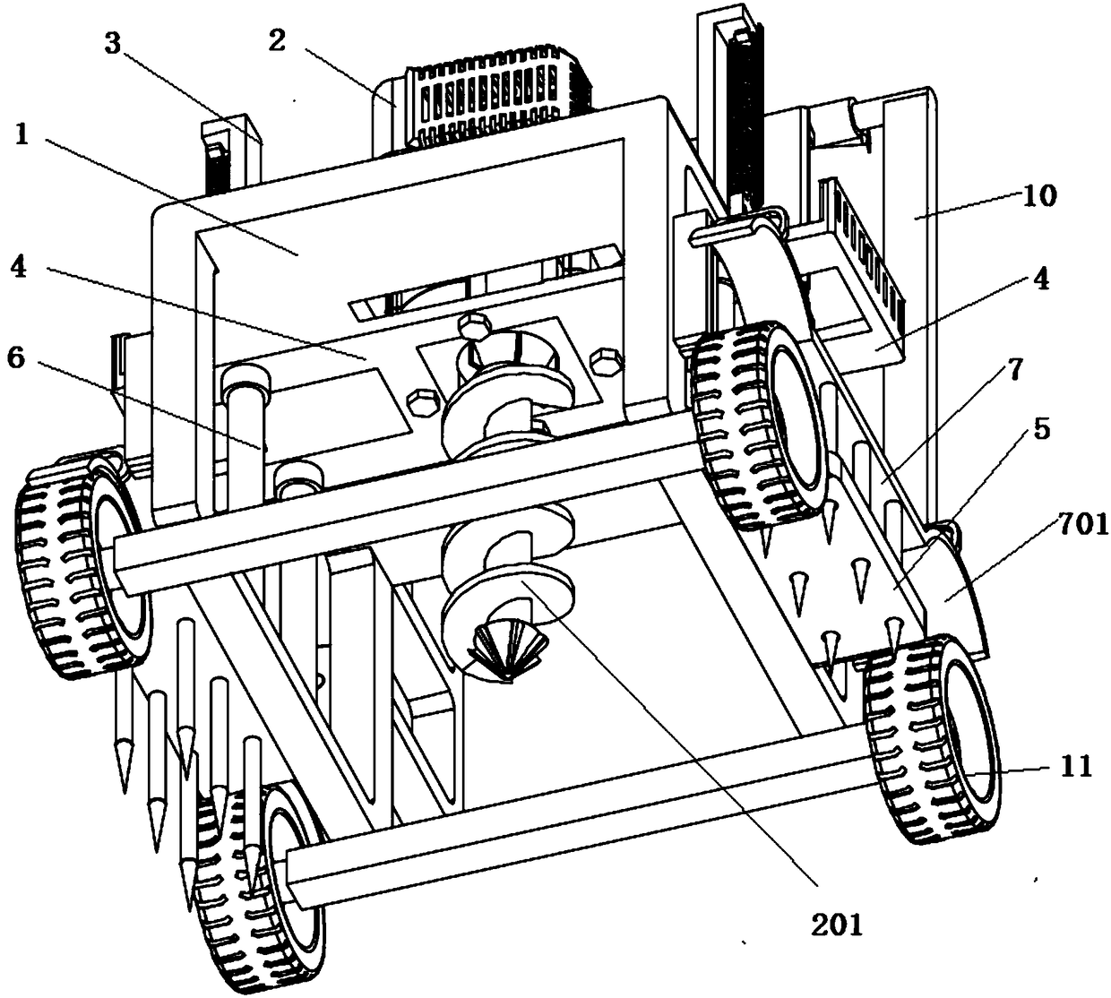 Pit digging equipment for agriculture