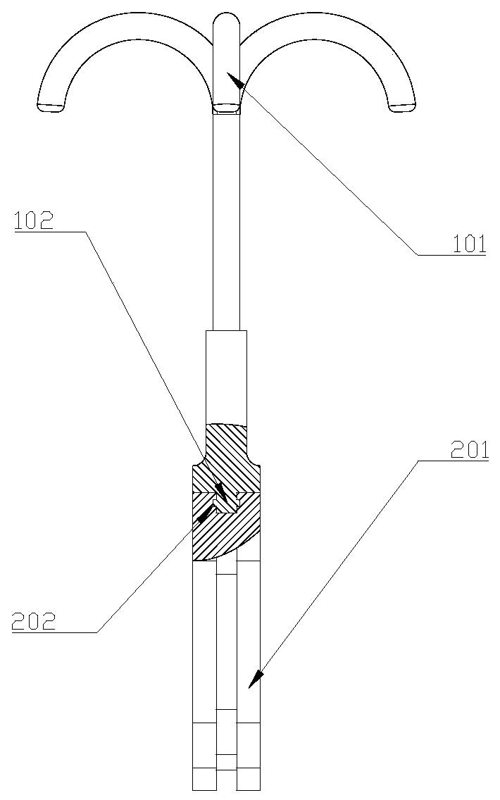 Hand-held telescopic chestnut vibrating picking device