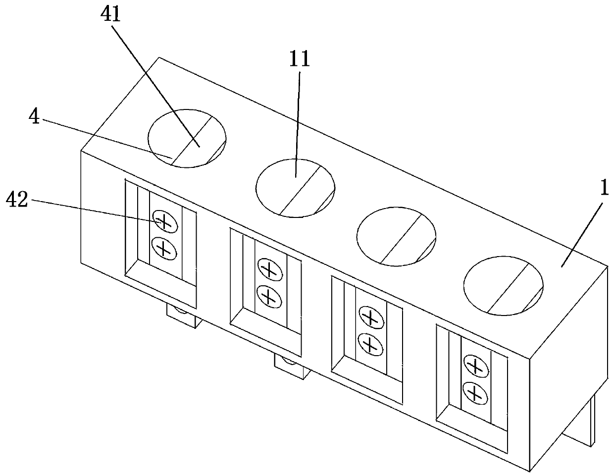 Electricity meter terminal seat intensity detecting device and method