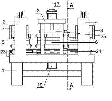 Molding machine for foam filling material