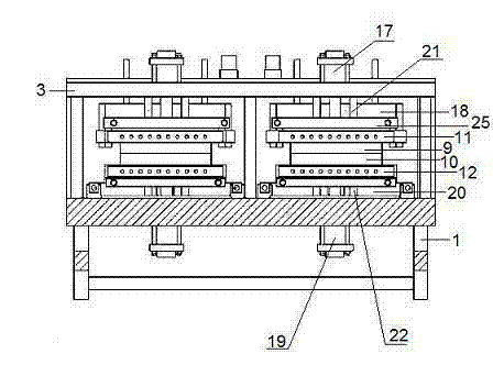 Molding machine for foam filling material