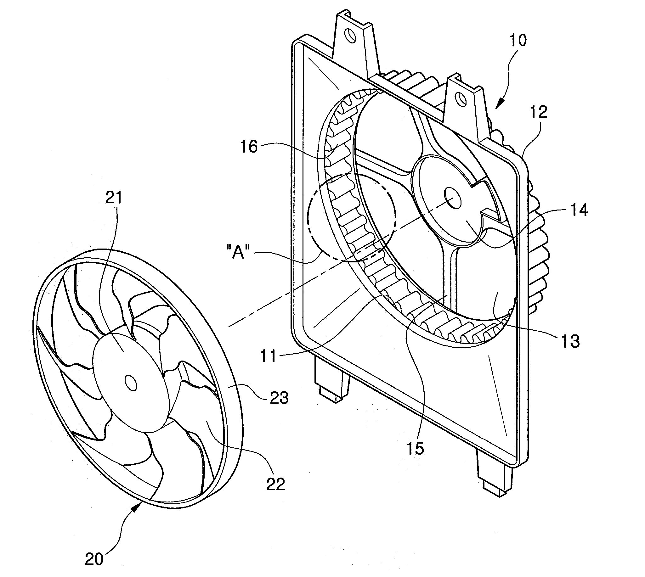 Fan and shroud assembly