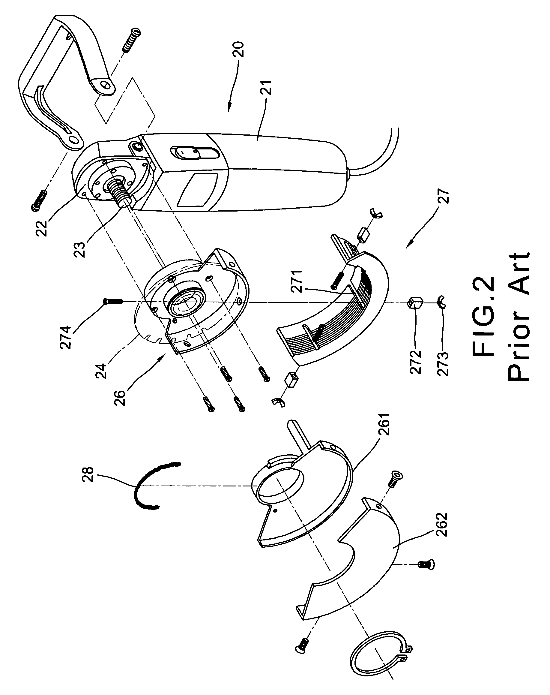 Hand-operated circular saw having blade cutting depth adjustment device