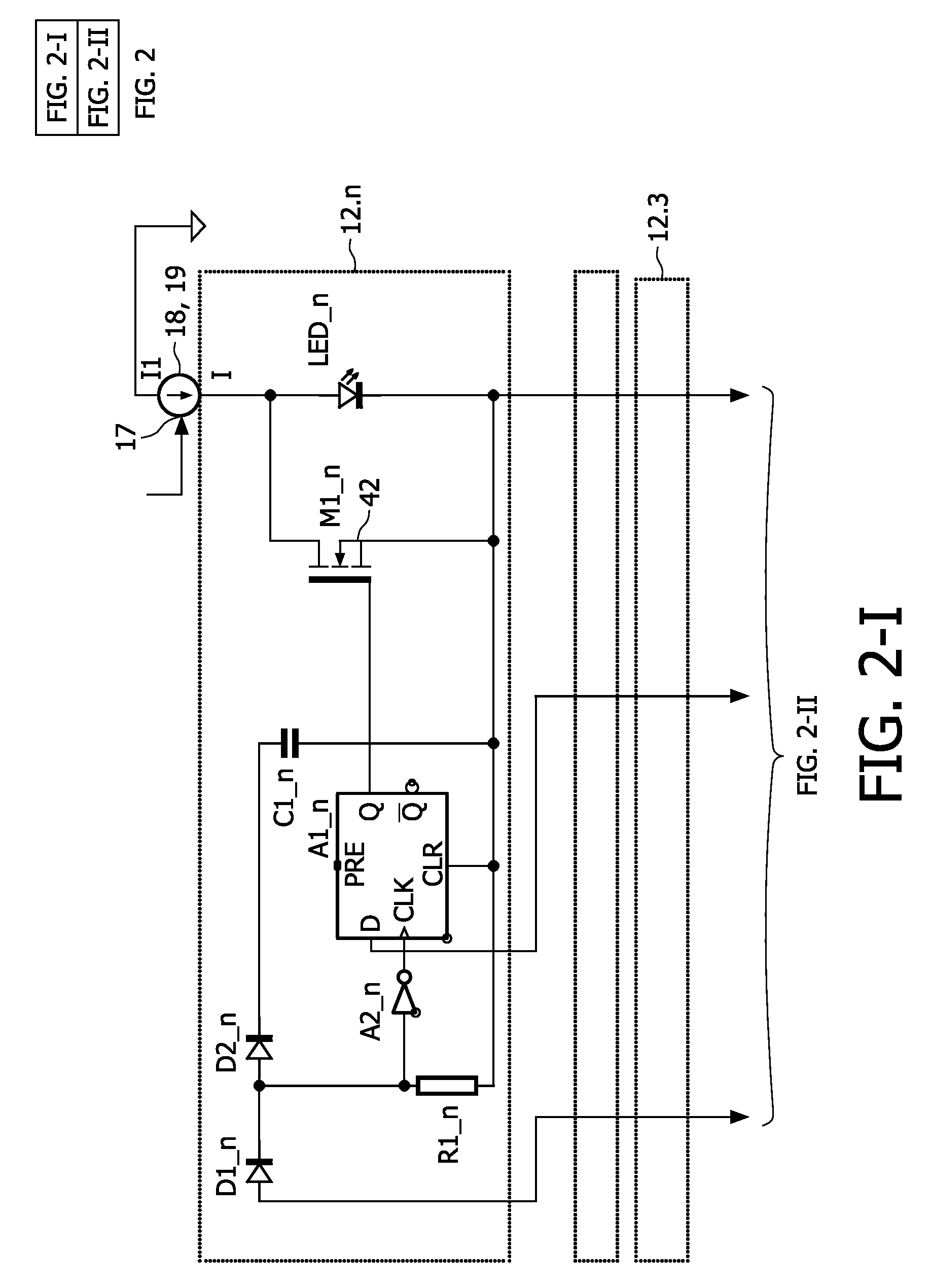 LED string driver with shift register and level shifter