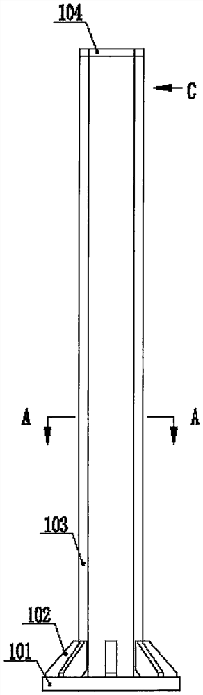 A traffic flow monitoring device at an intersection