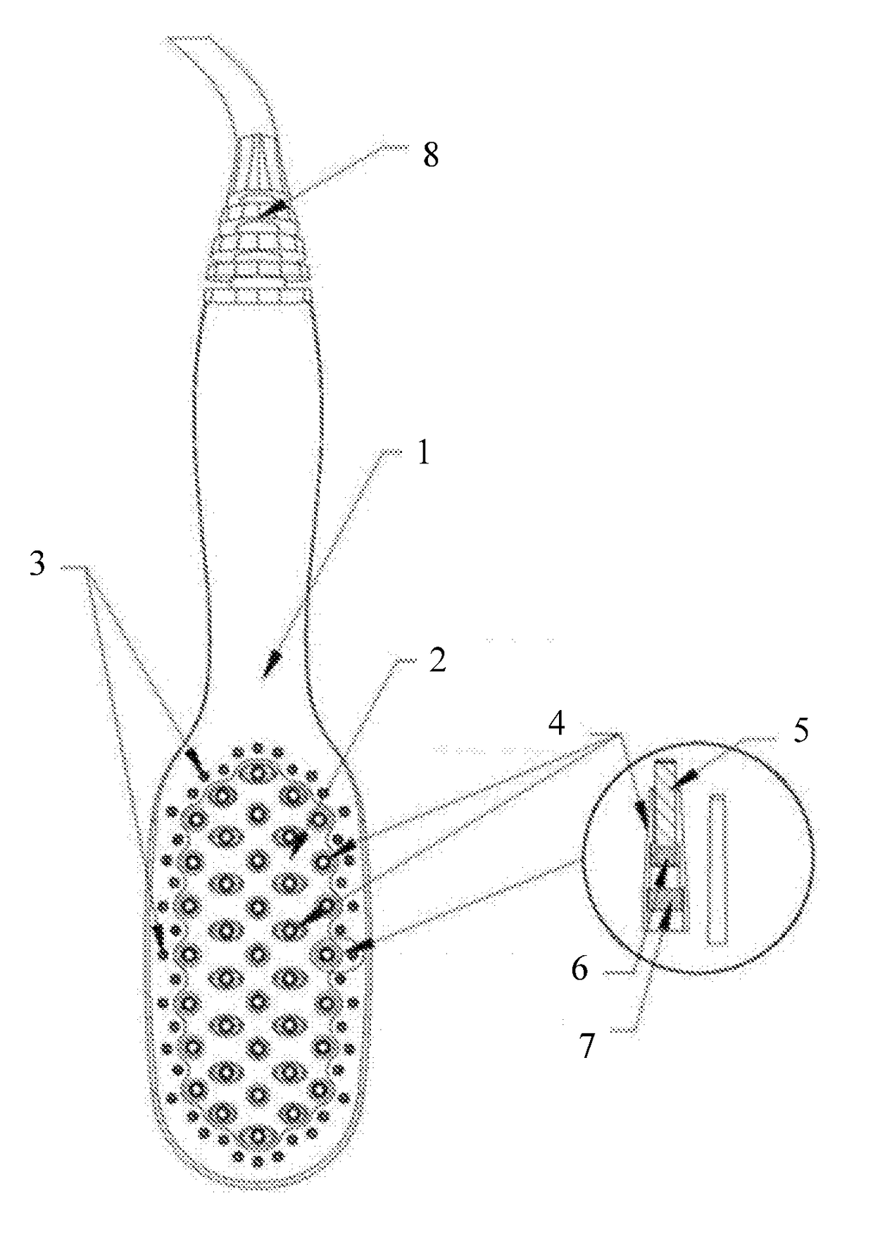 Magnetic elastic hairdressing massage comb