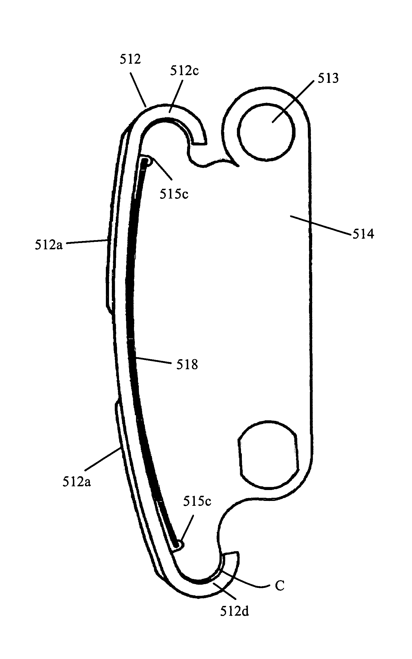 Mechanical chain tensioner with compliant blade spring