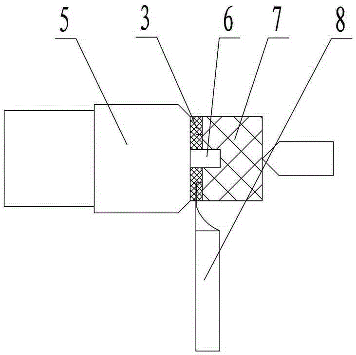 Processing method of step surface of rubber workpiece