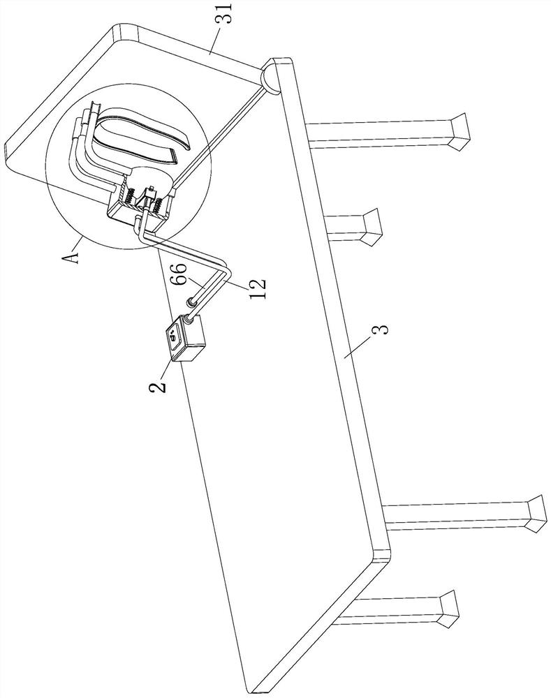 A nebulization inhalation device for pediatric internal medicine