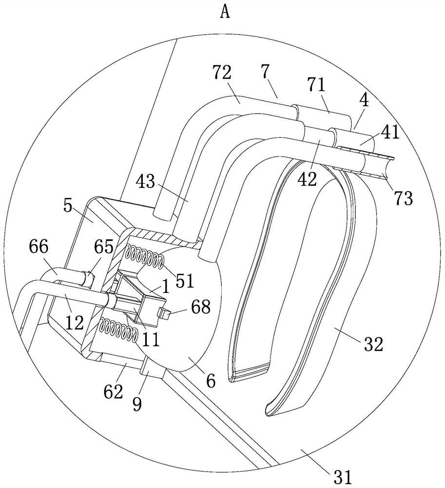 A nebulization inhalation device for pediatric internal medicine