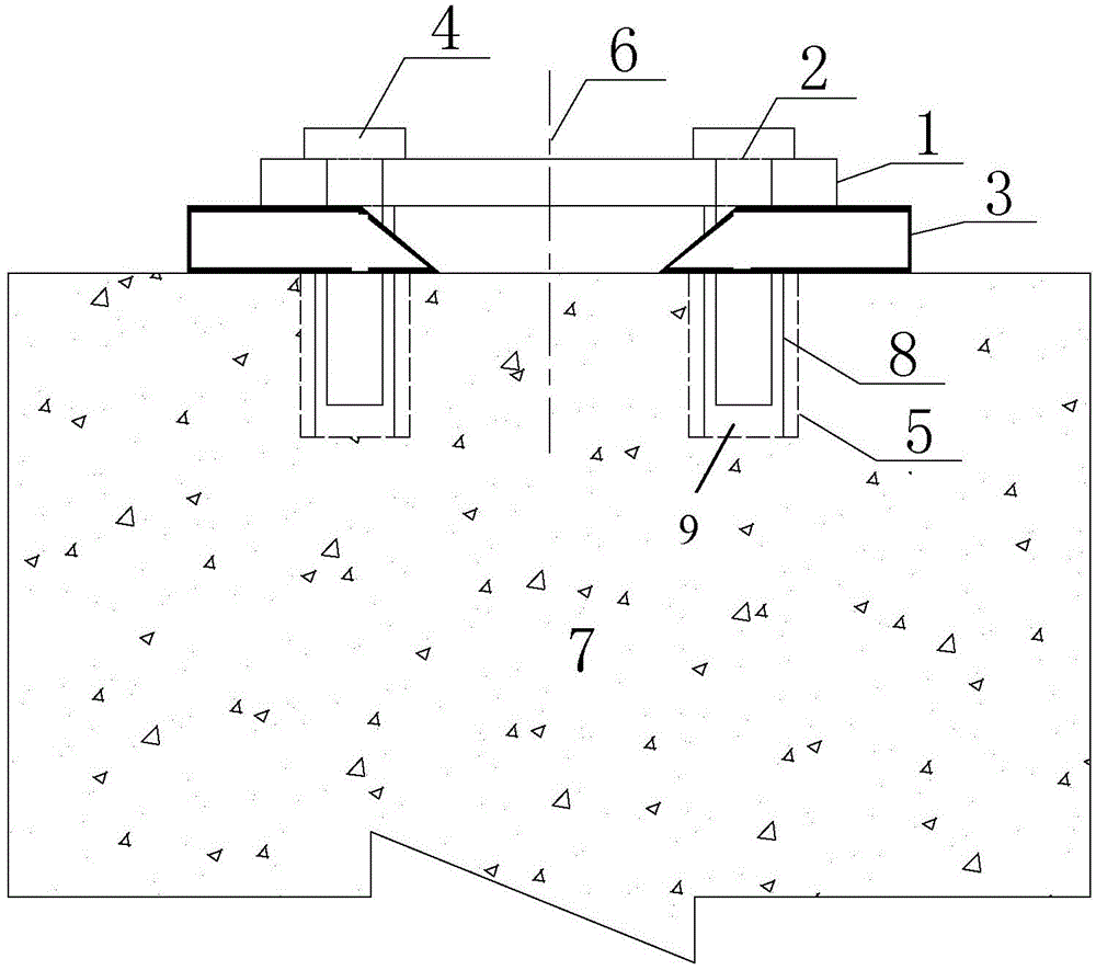 Assistant mounting die for support and construction method thereof