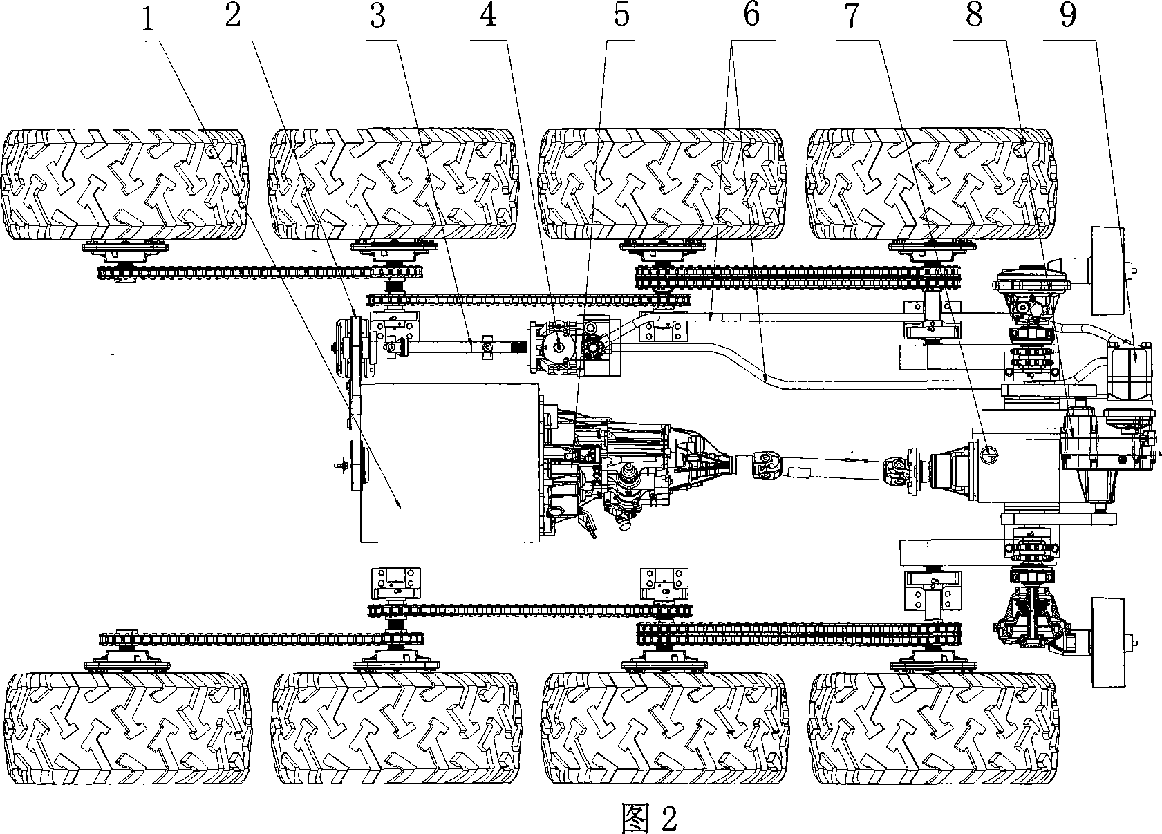 Light waterborne propulsion transmission gear for full-region vehicle