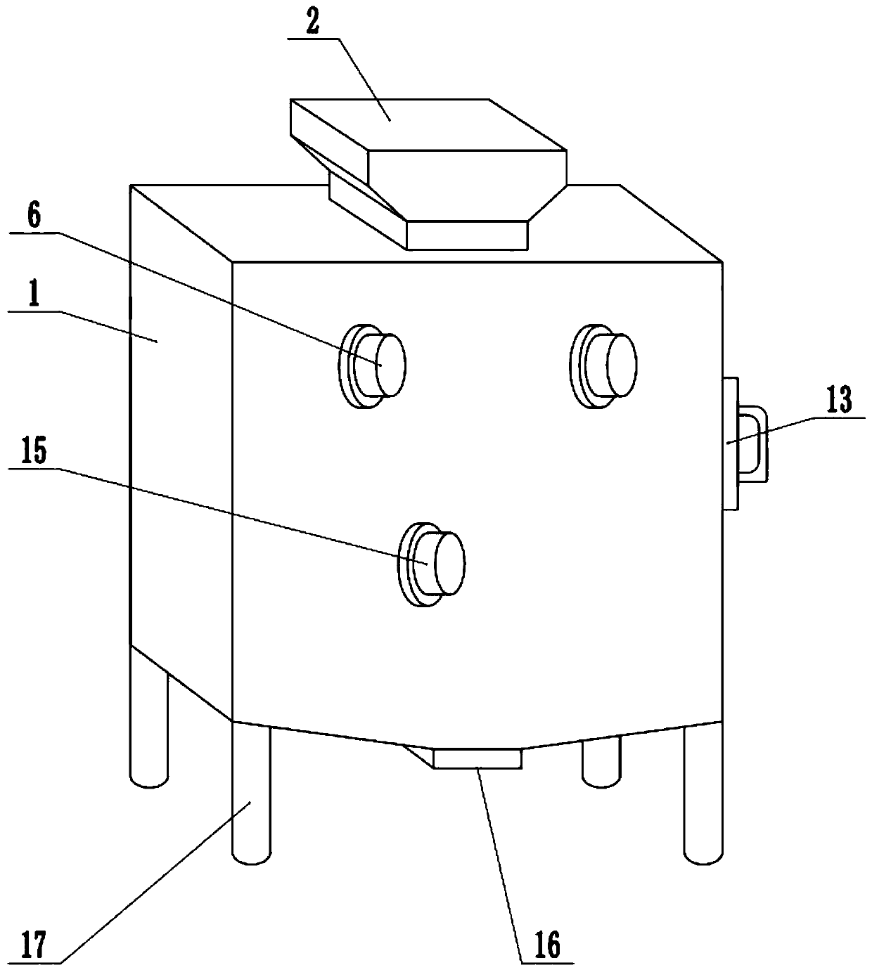 Vibrating screen for mine stone processing