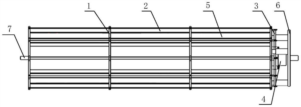 Cross-flow fan and air conditioner