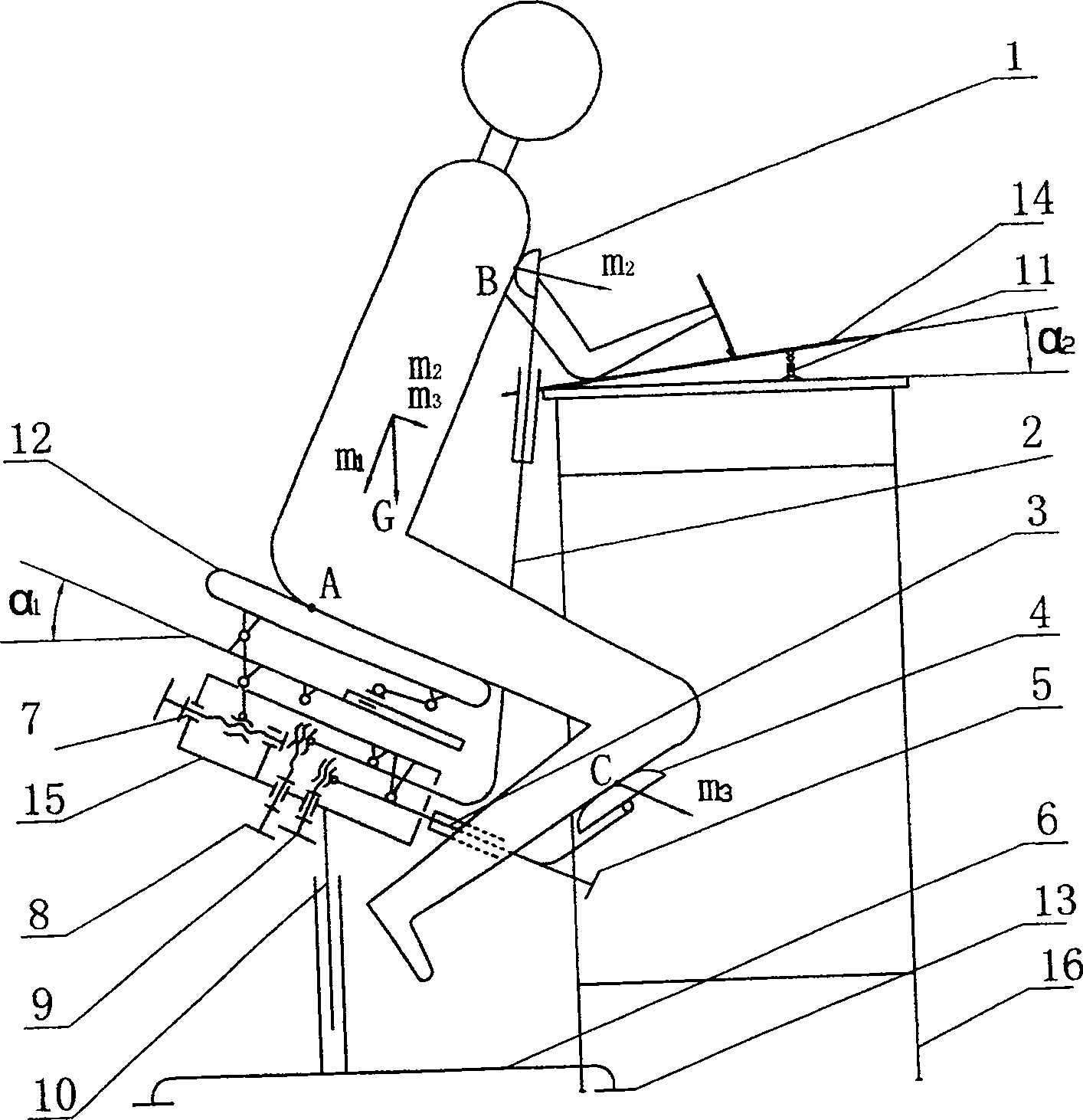 Sitting position correction healthcare chair