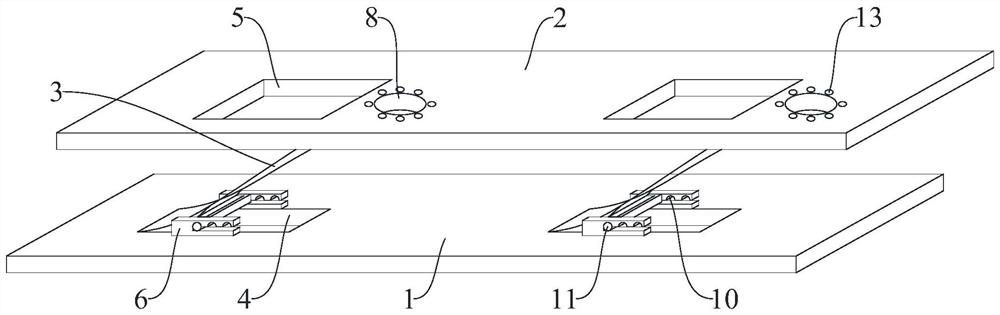 Multi-layer flexible circuit board with spacing and angle adjustable support