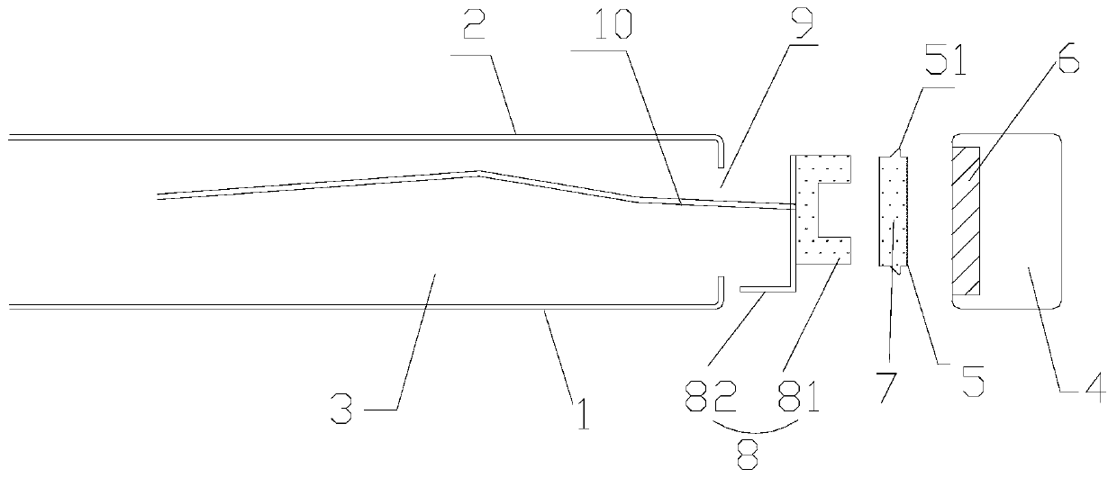 Domestic electric appliance cabinet door sealing structure