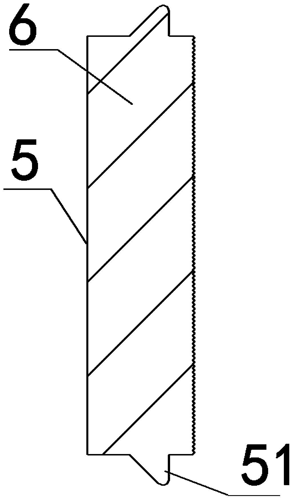 Domestic electric appliance cabinet door sealing structure