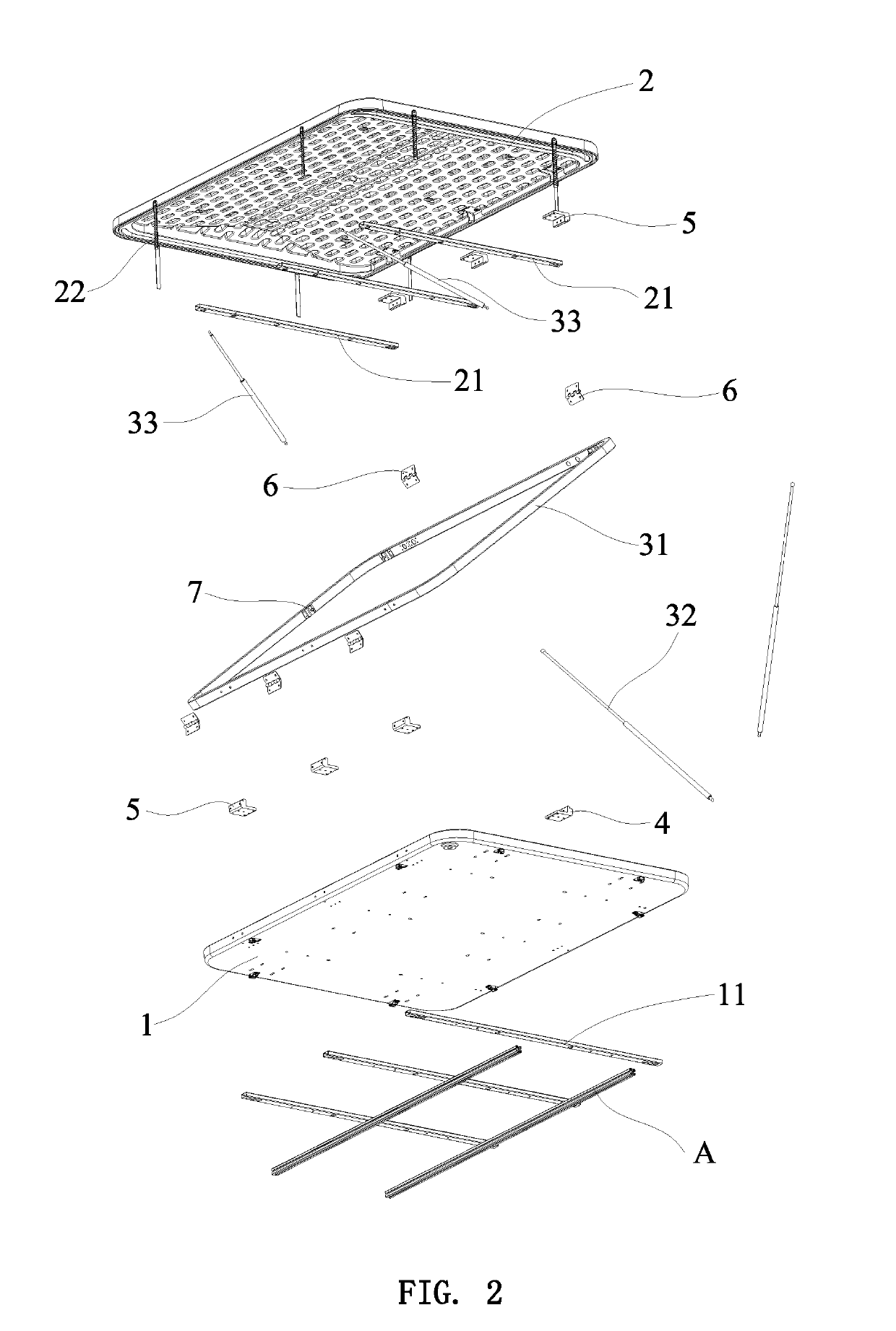 Foldable vehicle roof tent