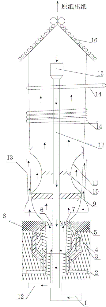 Environmental-friendly synthetic paper production method based on two-way stretching process