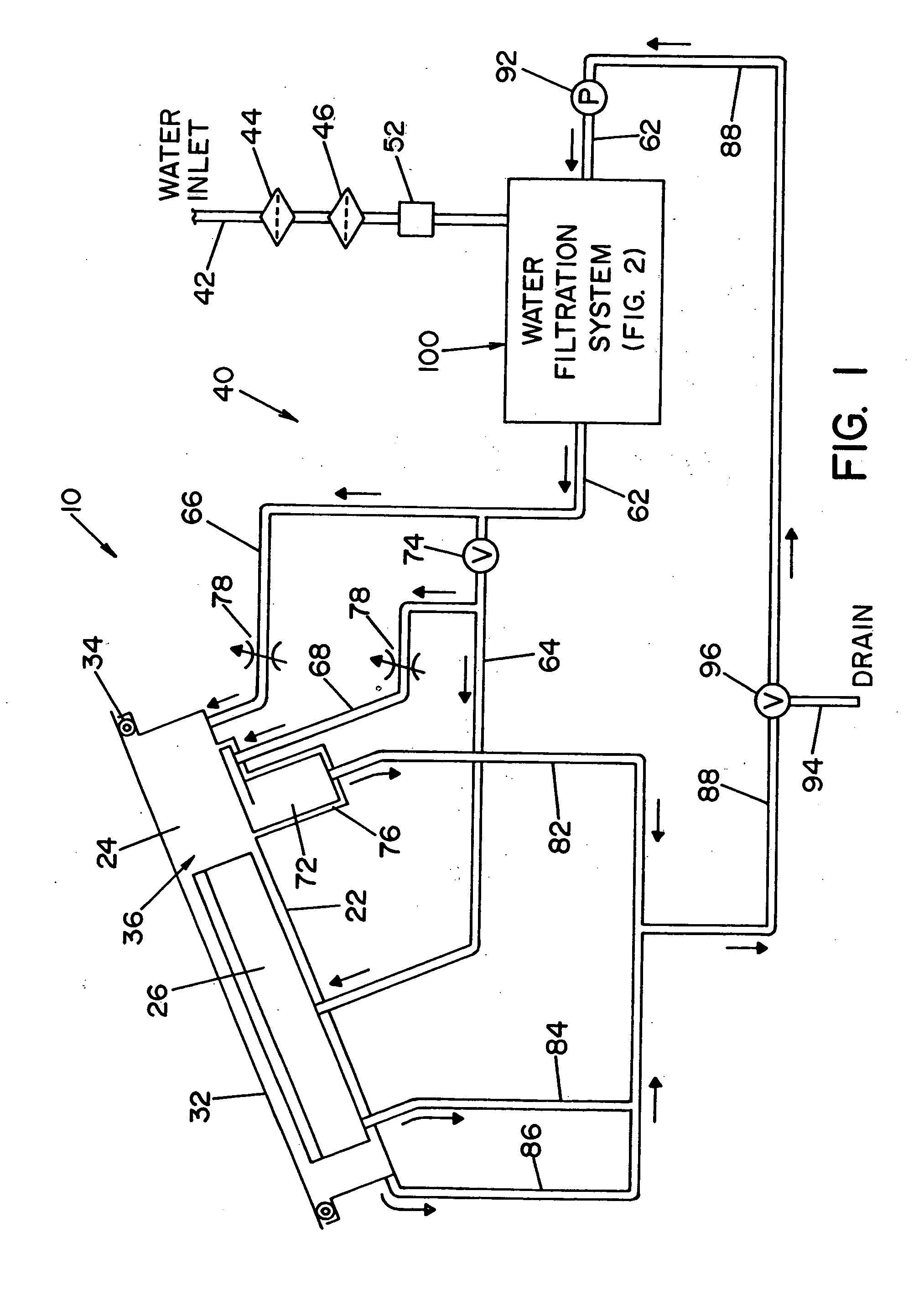 Filter assembly for a reprocessor