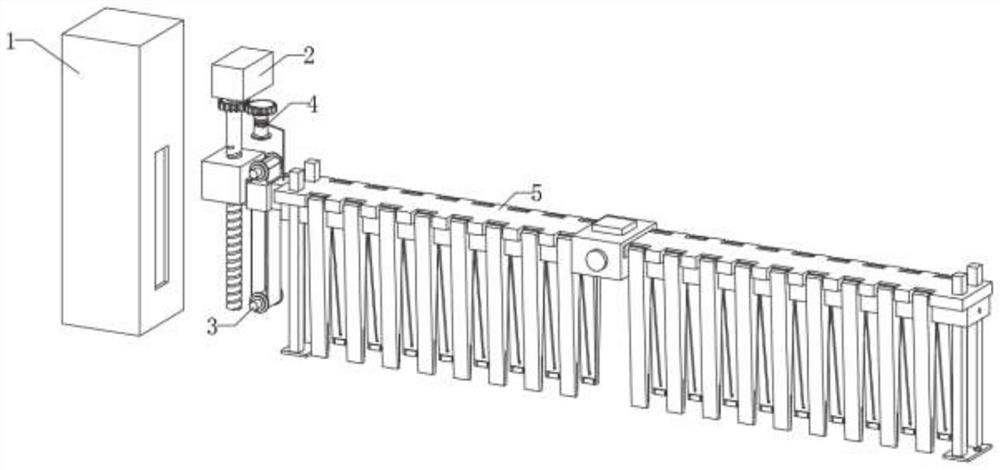 Barrier gate rapid lifting system based on vehicle passing