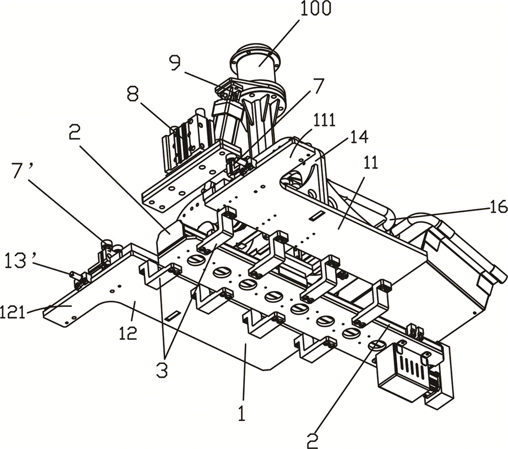 Clamping assembly for new energy vehicle power batteries