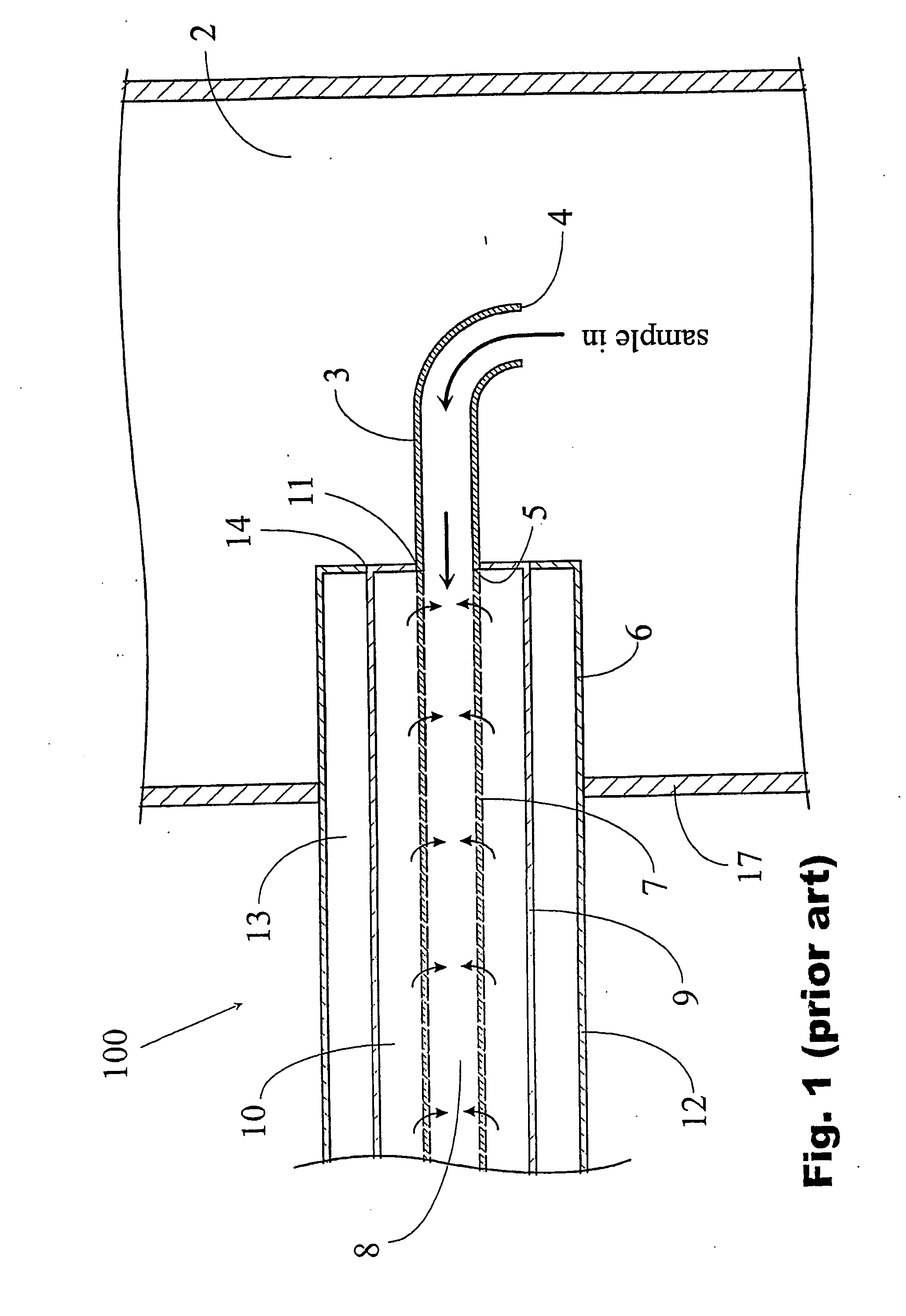 Diluting sampler and a method for collecting and diluting a gaseous sample