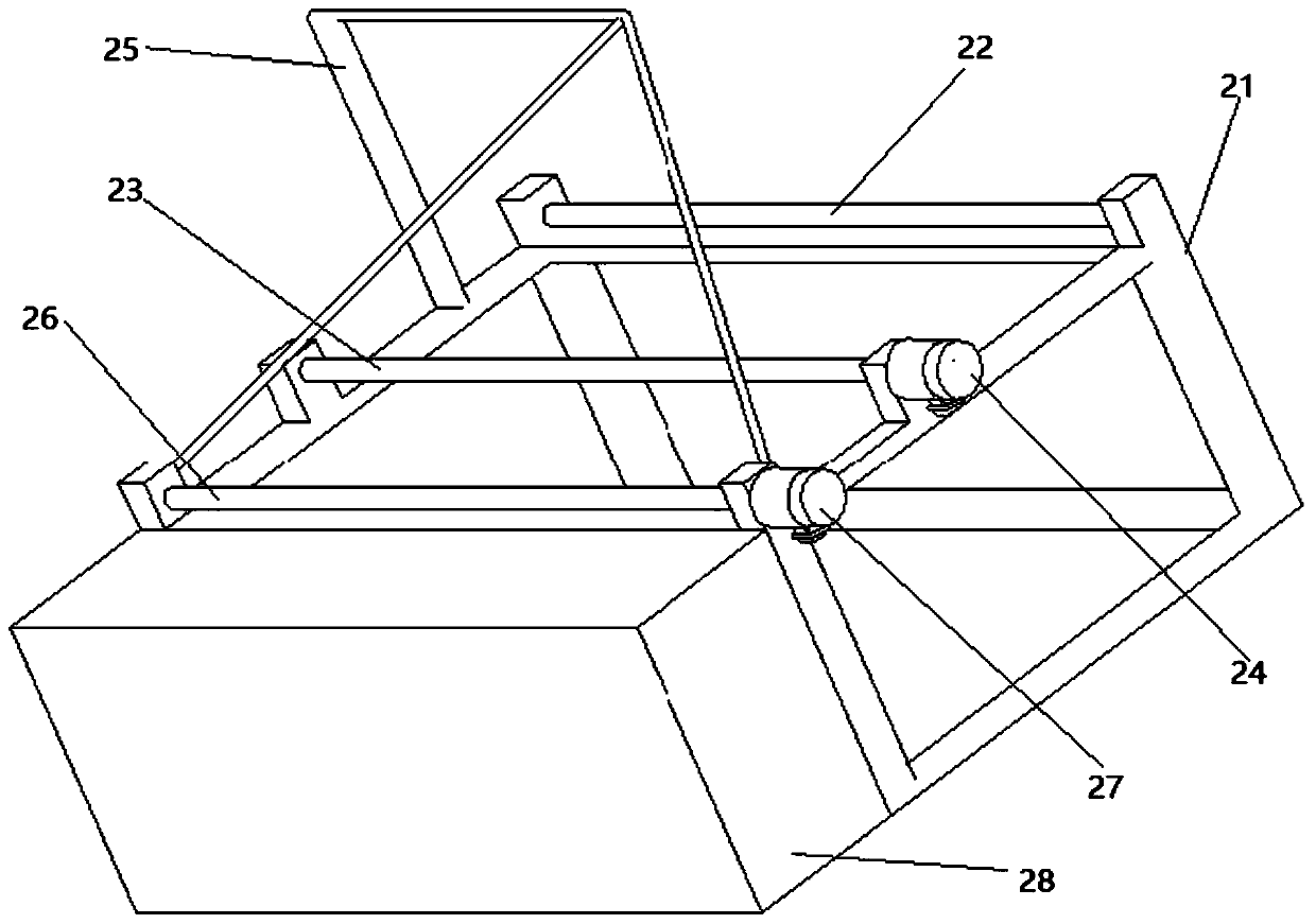 Mechanically controlled continuous automatic net material furling device and working method