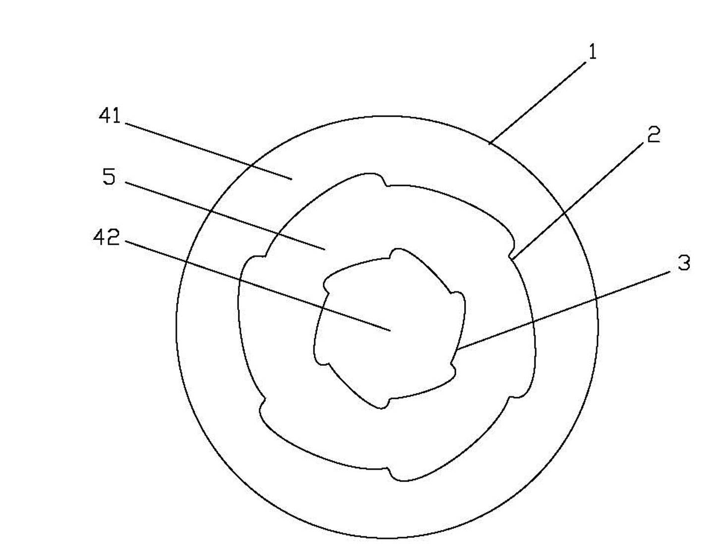 Double-layer threaded turbulent flow heat exchanger