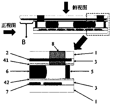 Microfluidic chip based on dielectrophoresis/electric infiltrate effect