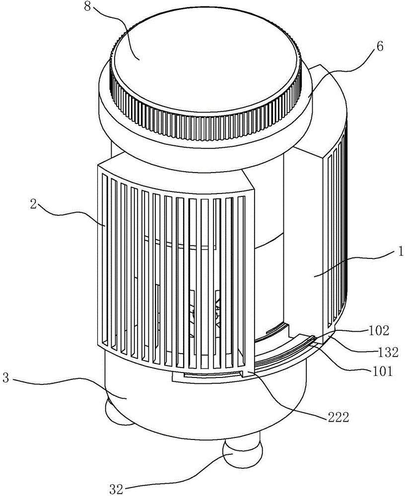 Warm air blower for tabletop