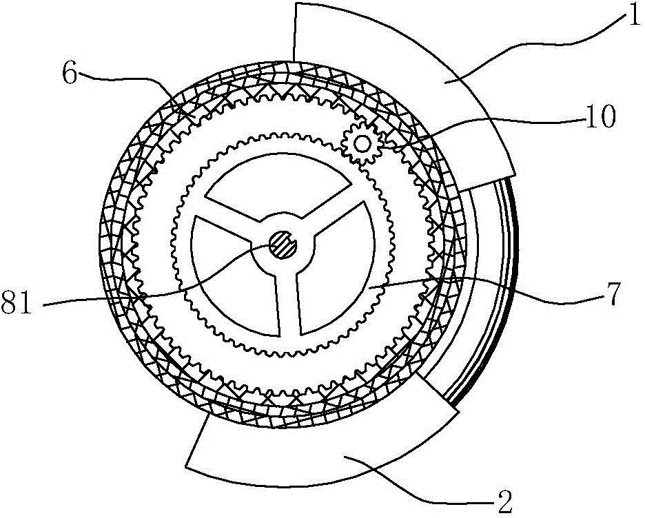 Warm air blower for tabletop