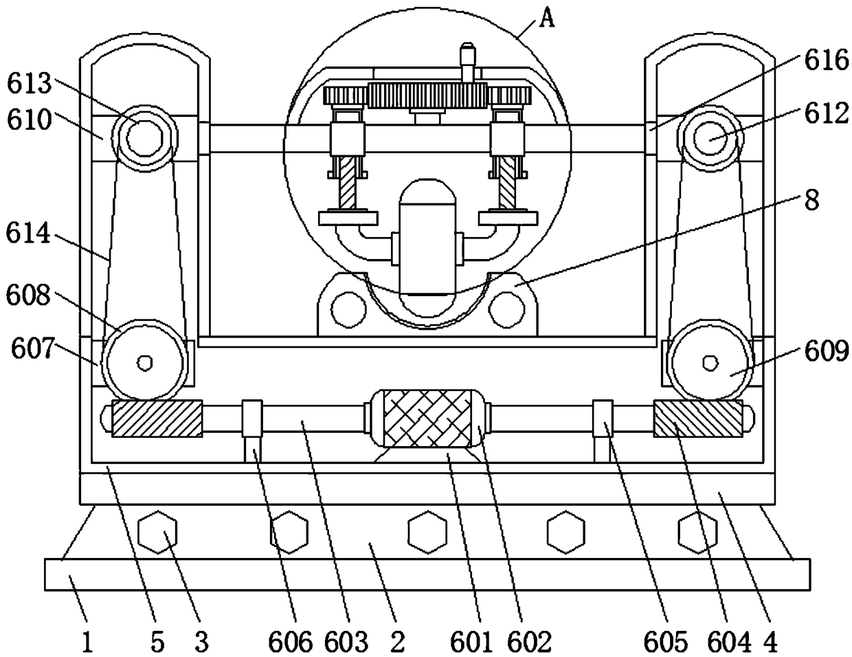 Mashed garlic manufacturing device subjected to deformation and transverse grinding based on pressure