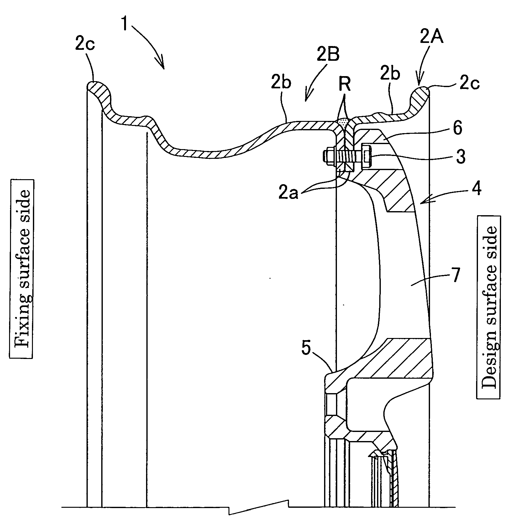 Plating removing apparatus for three-piece wheel