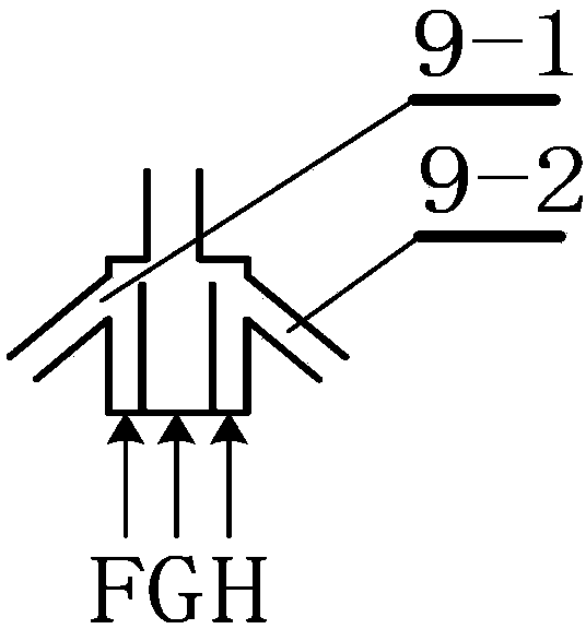 Coal gasification device for circulating fluidized bed