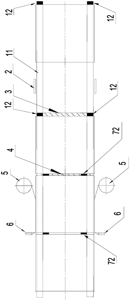 An integrated device integrating edge trimming, edge banding, and cutting and its operating method