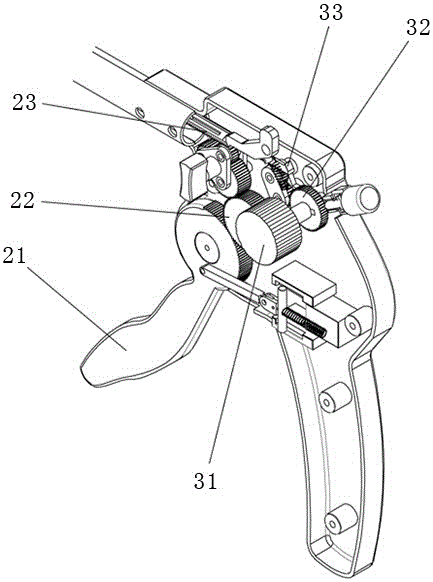 Opening and closing device of laparoscopic purse-string device