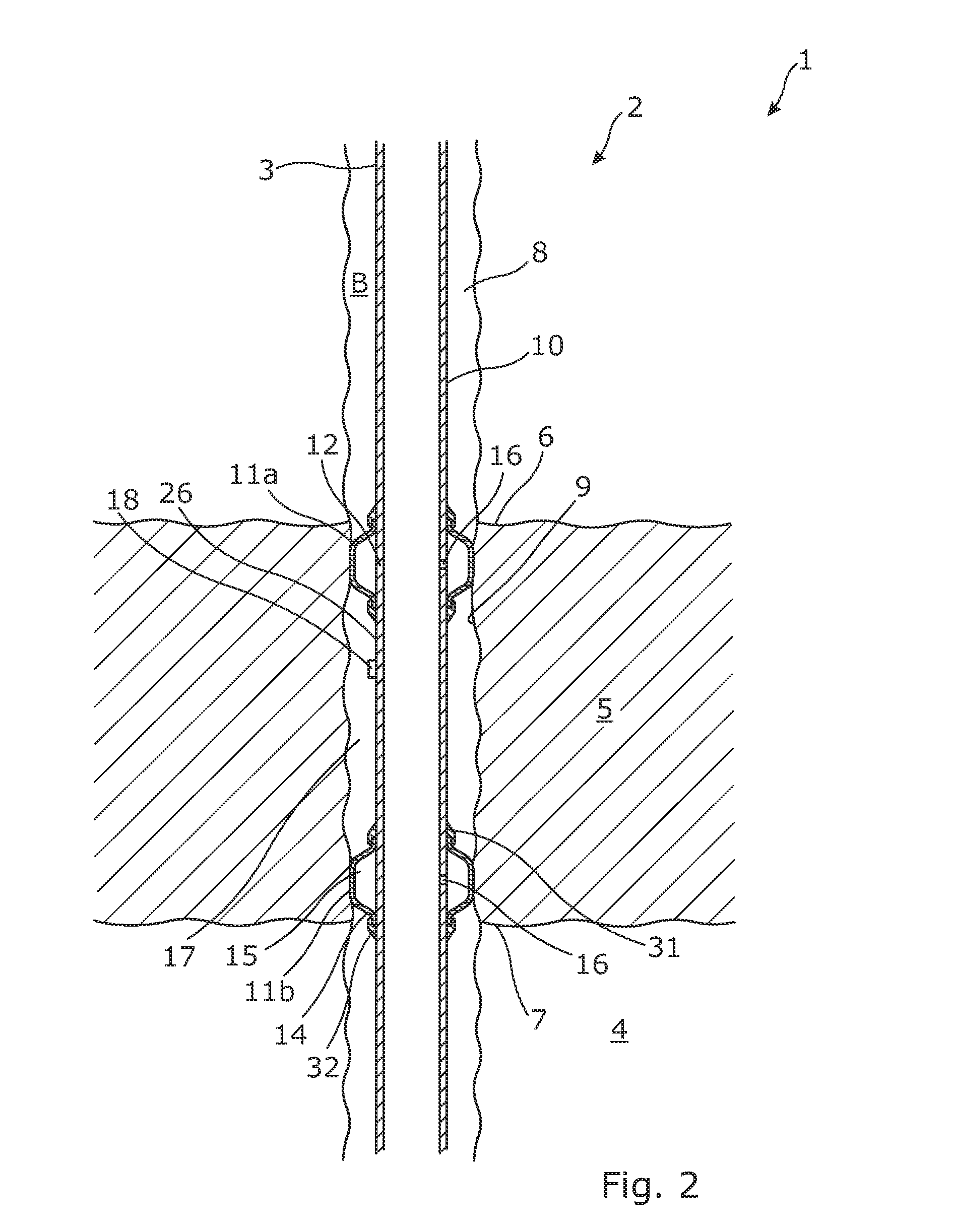 Downhole completion system sealing against the cap layer